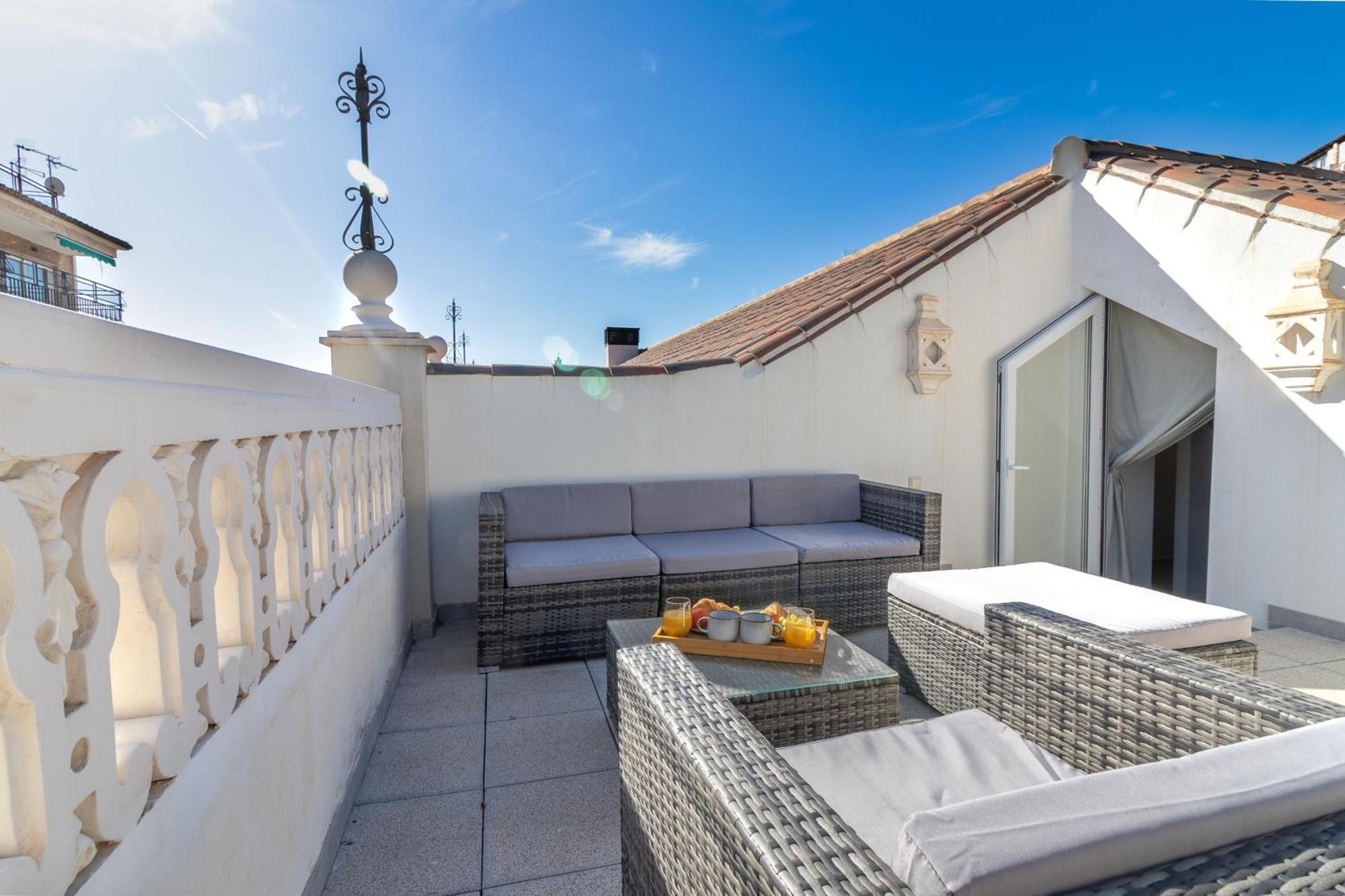 Nt Luxury Central Duplex With Terrace & Parking Malaga Zewnętrze zdjęcie